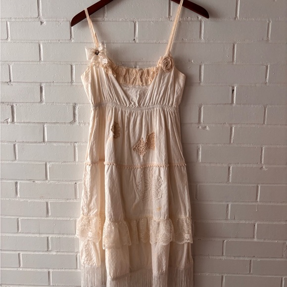 Free People Cream Lace Dress - Picture 2 of 5